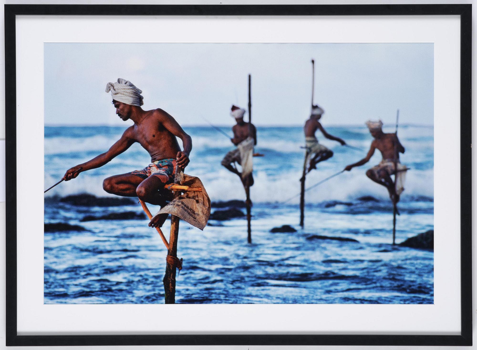 Steve McCurry, "Stilt Fisherman, Sri Lanka, 1995".