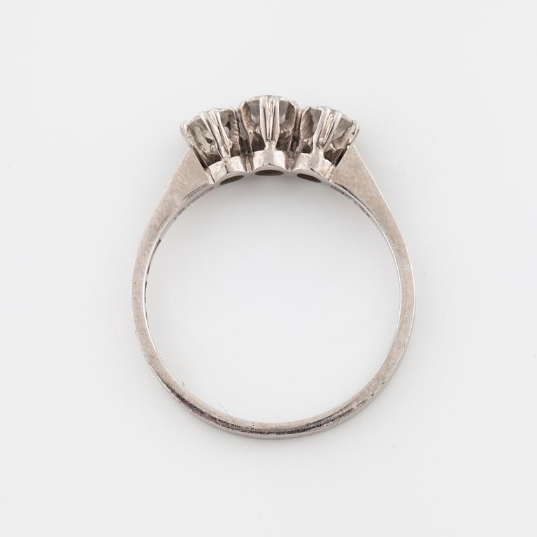 A brilliant cut diamond ring by Gelander-Bergdahl, Göteborg, 1956.