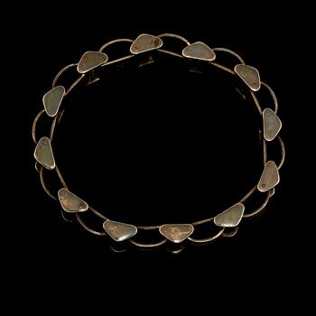 ARMLÄNK, förgylltsilver, Ceson, Göteborg, 1948. Vikt 53 g.