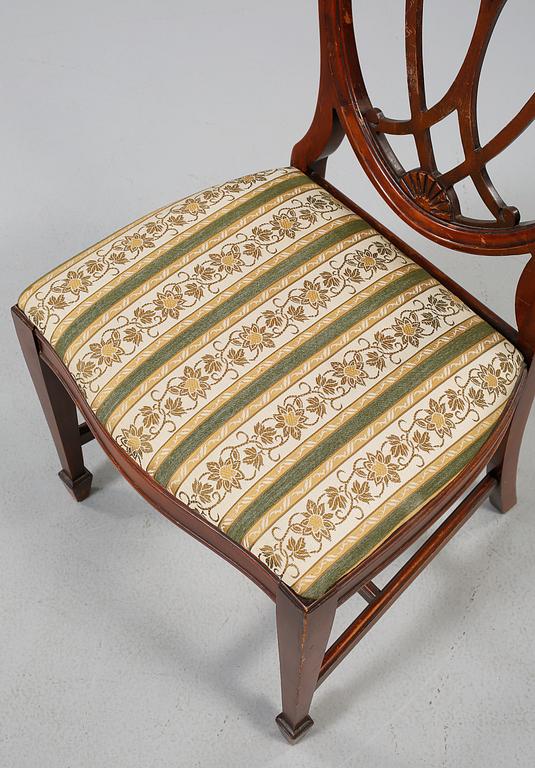 STOLAR, 6 st, engelsk stil, 1900-talets mitt.