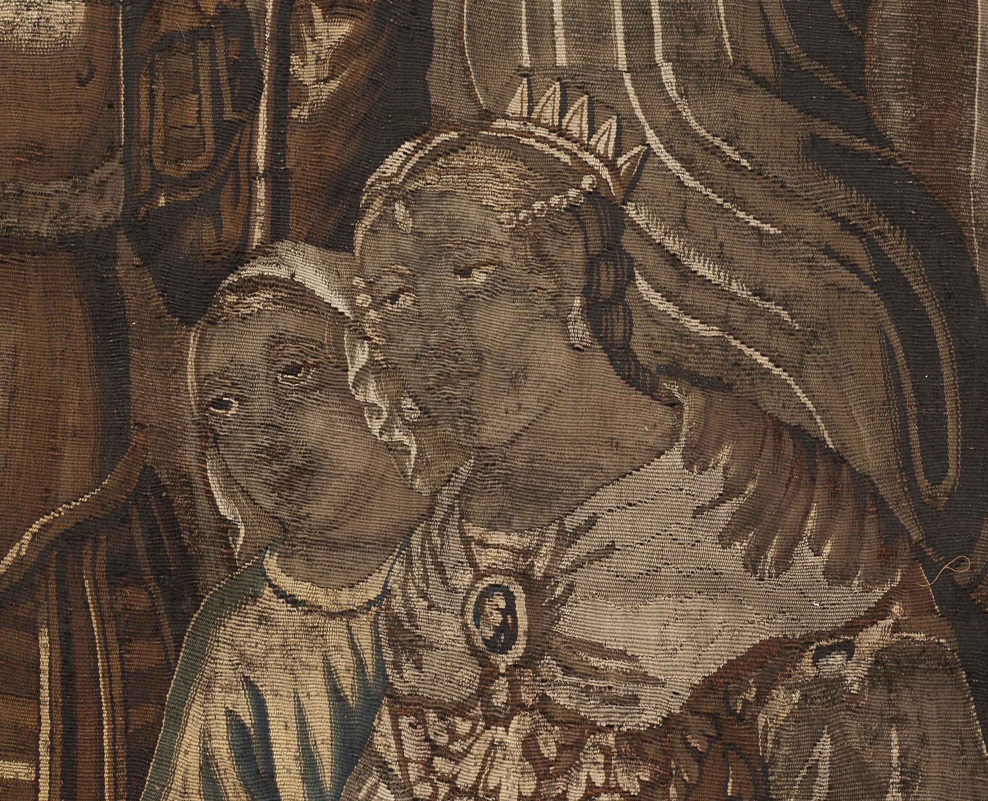 TAPESTRY, tapestry weave. 292 x 406 cm. Flanders 17th century.