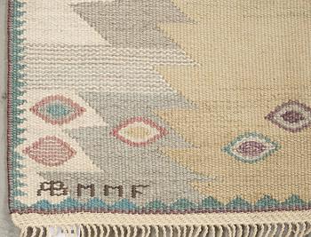 RUG. "Tånga, ljus". Tapestry weave. 226,5 x 163,5 cm. Signed AB MMF BN.