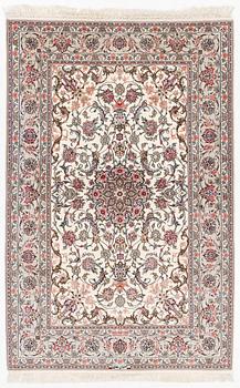 Rug, Isfahan, silk inlay and silk warp, 240x160 cm.