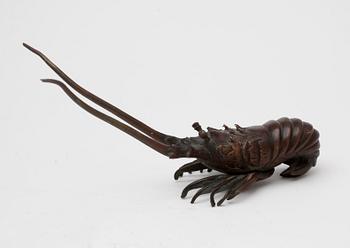 FIGUR, koppar, Japan, 1900-tal.