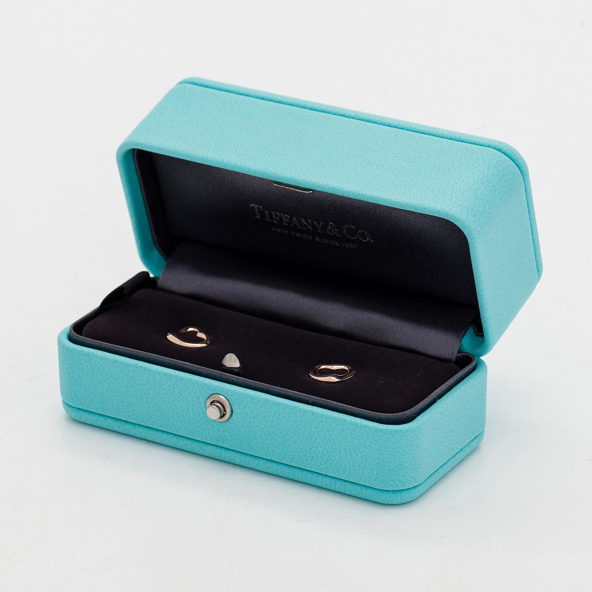 Tiffany & Co, Elsa Peretti, korvakorut, "Open Heart", 18K kultaa.