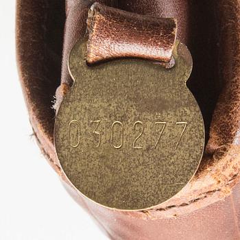 A Mulberry lethter briefcase and document case.