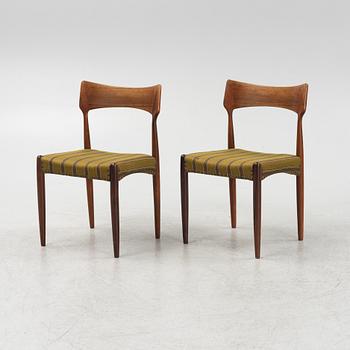 Five rosewood chairs, Bernhard Pedersen & Son, Denmark, 1950s/60s.