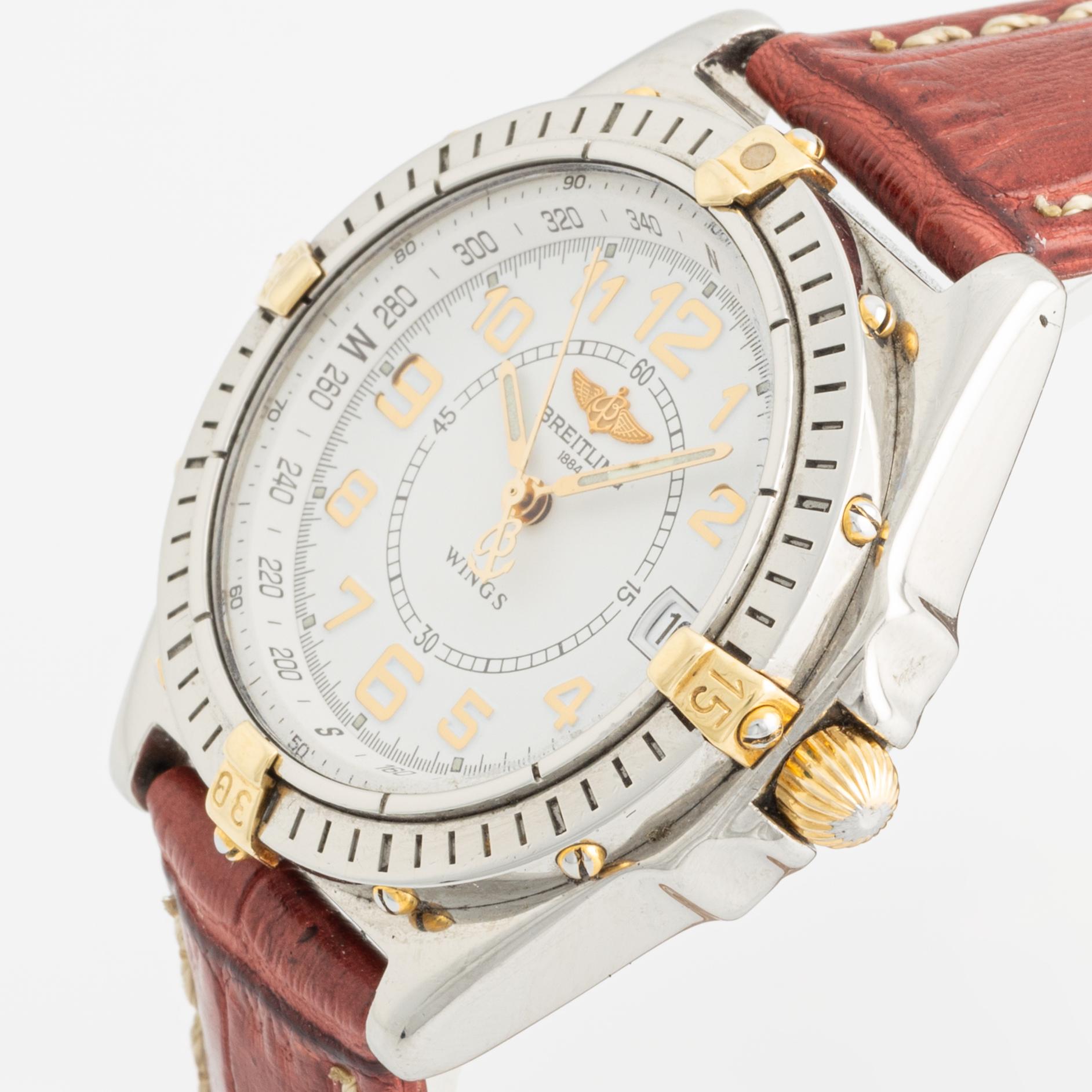 Breitling, Wings, wristwatch, 38 mm.