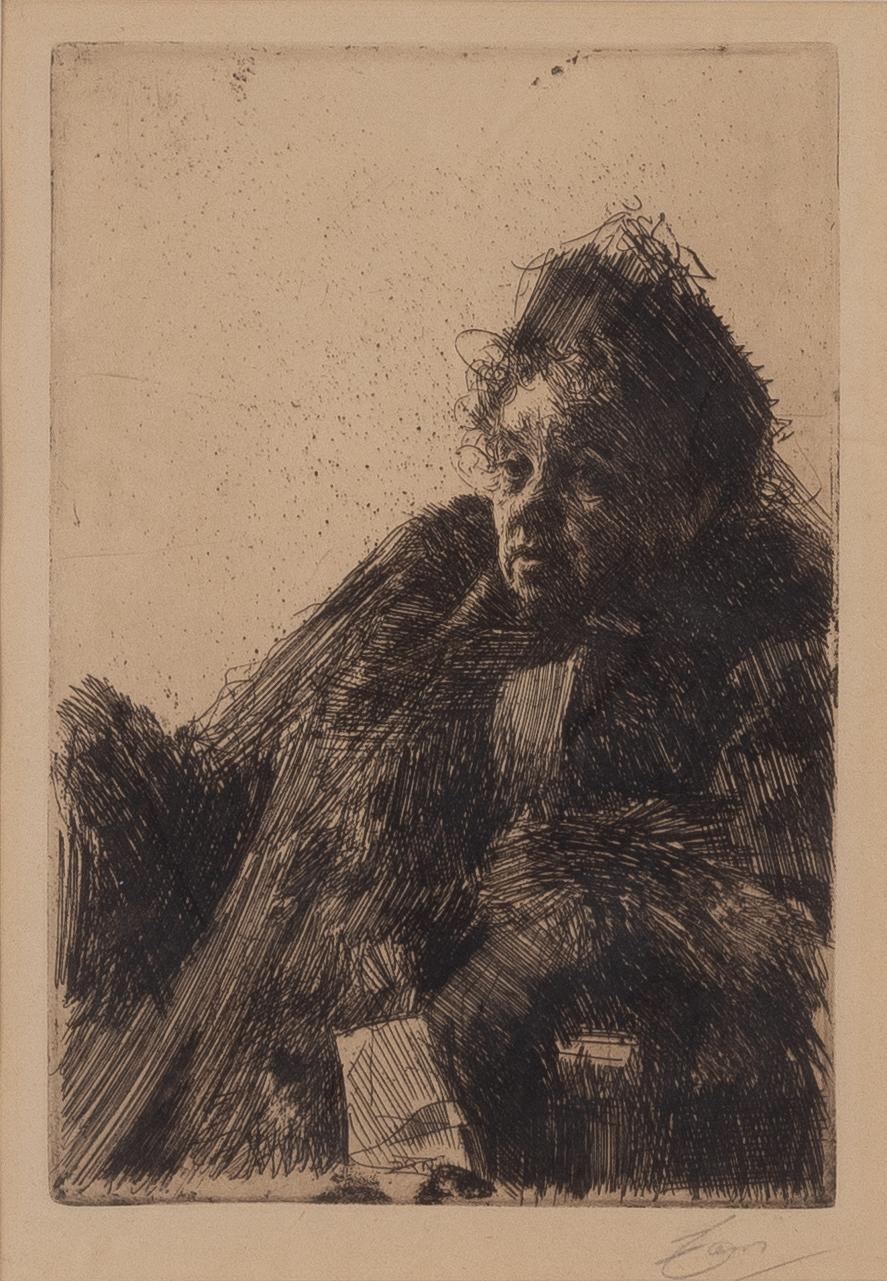 Anders Zorn, "Mrs. Simon II".