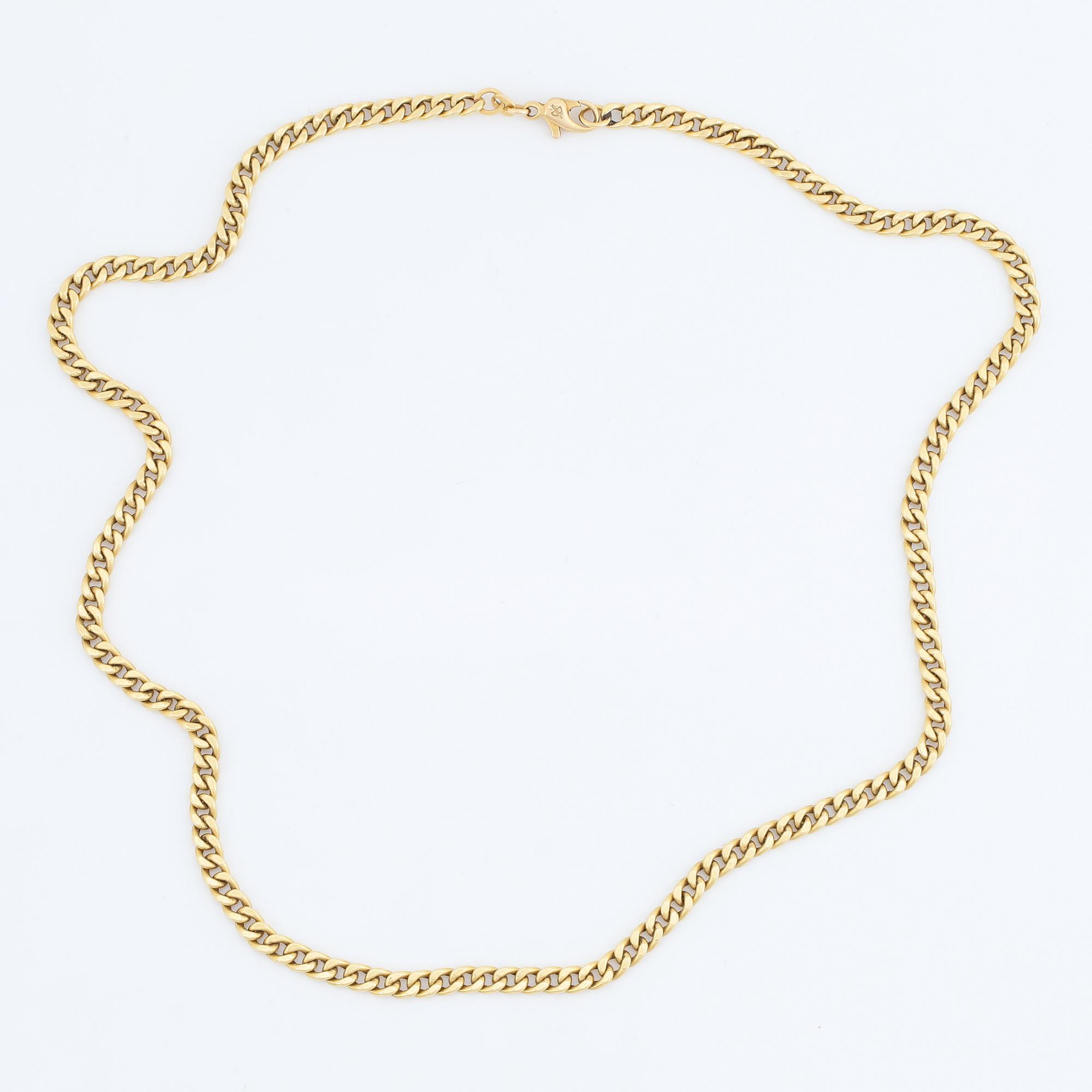 18K gold necklace, Balestra, Italy.
