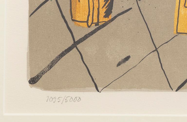 MADELEINE PYK, färglitografi, signerad, numrerad 1095/5000.