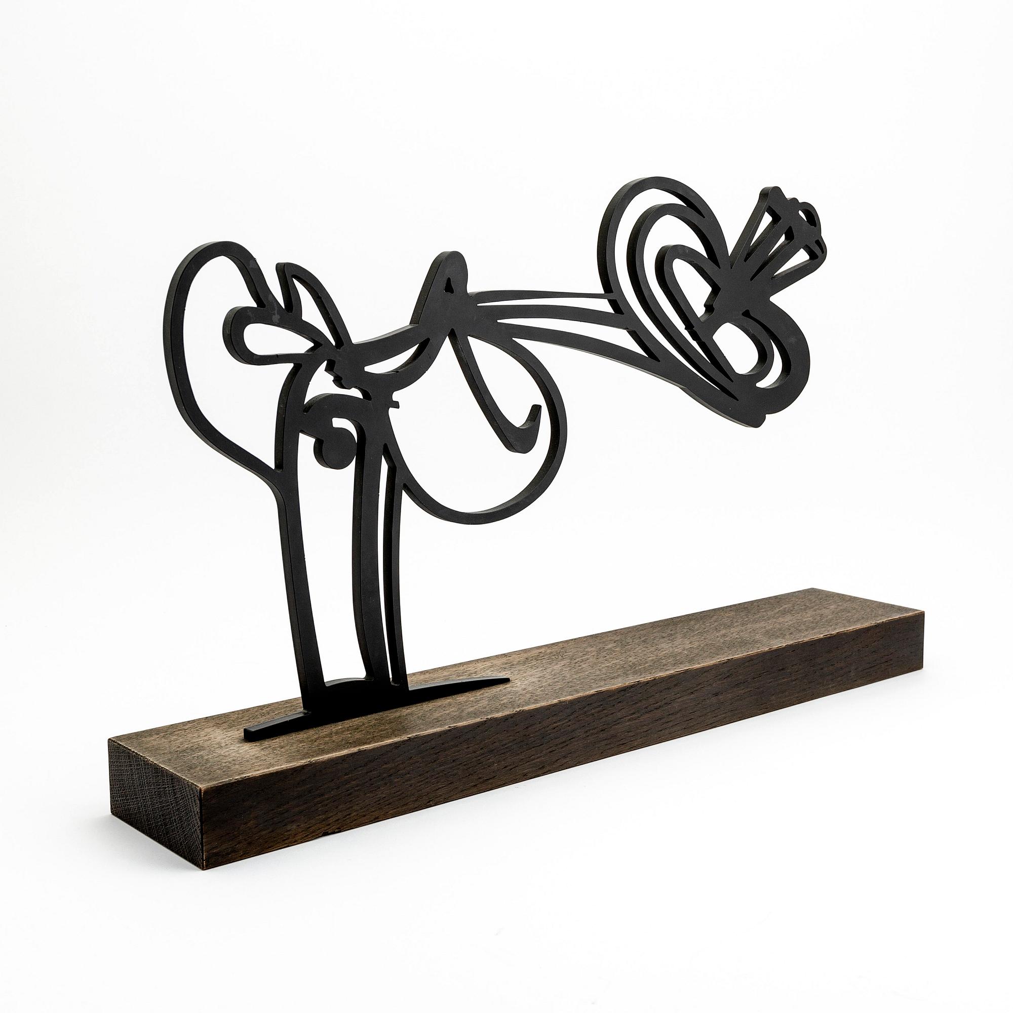 Carl Fredrik Reuterswärd, sculpture painted iron, signed 05, 2/4.