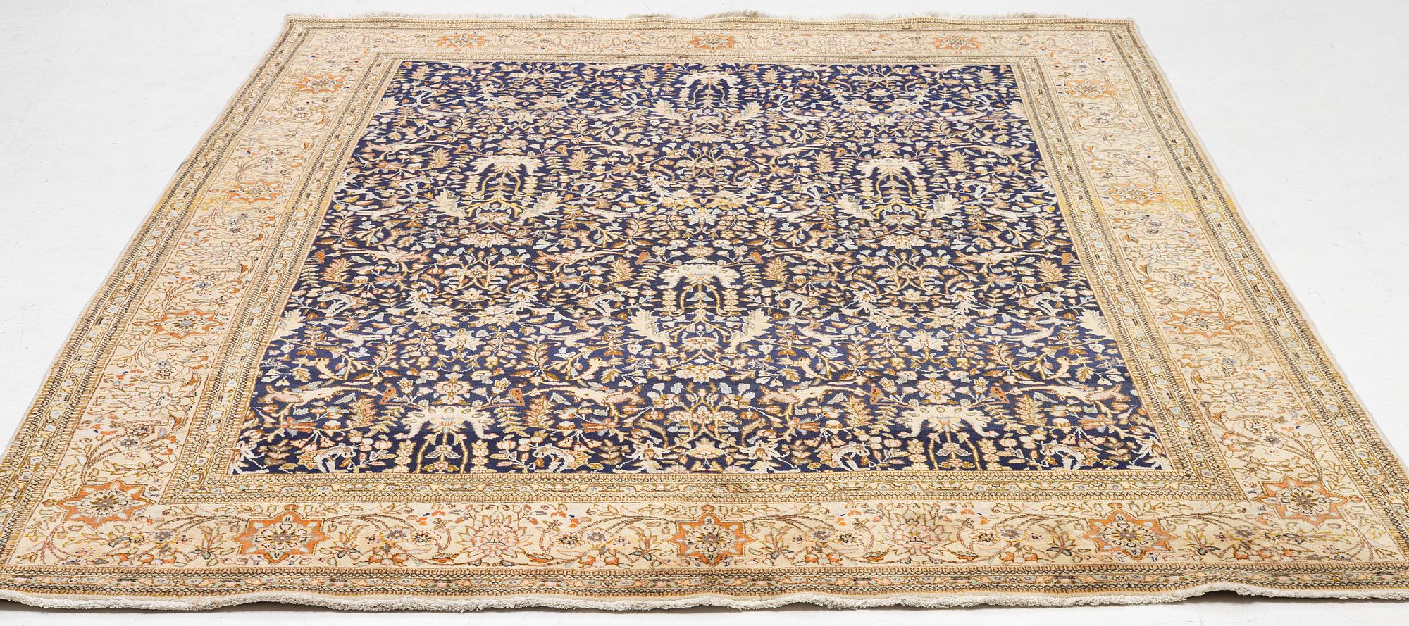 Rug, Tabatabaei/Tabriz, semi-antique, approximately 361 x 288 cm.