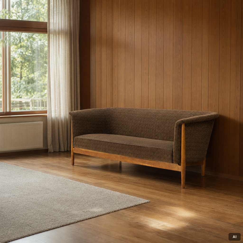 Nanna Ditzel, A sofa, Søren Willadsen, Denmark, mid-20th century.