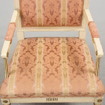 A late Gustavian Swedish armchair.