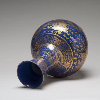 A large Chinese 'dragon and phoenix' vase, 20th Century.