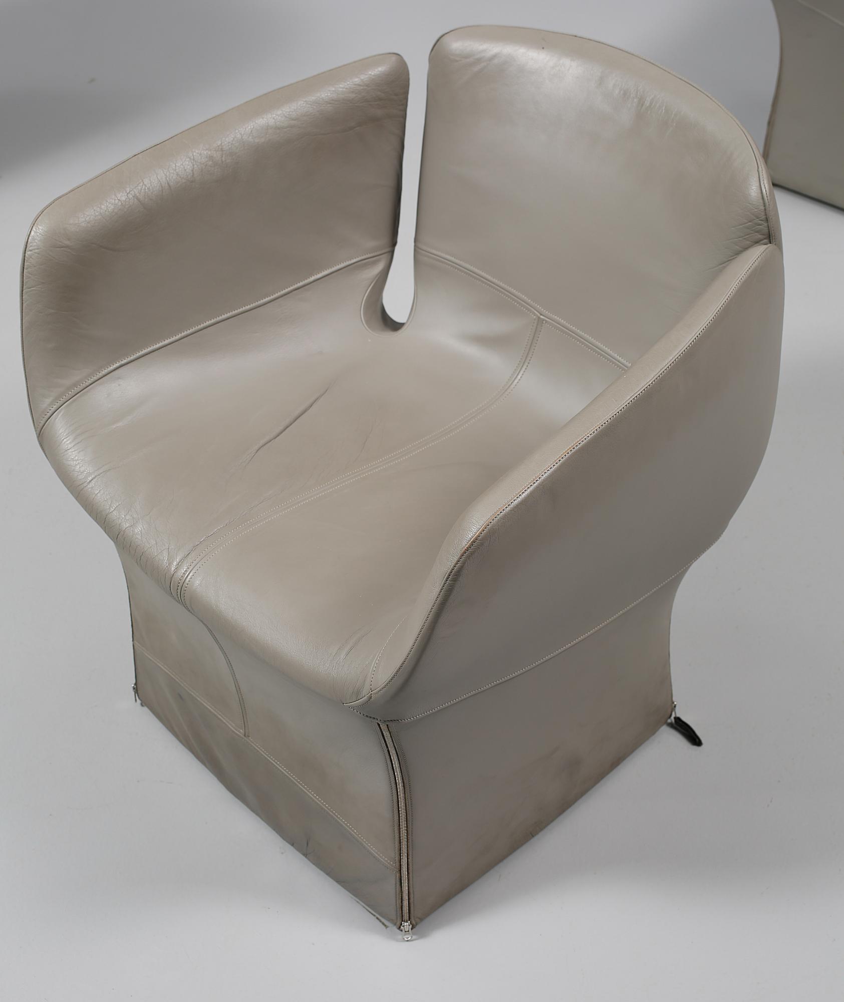 FÅTÖLJER, 3 st, troligen Patricia Urquiola, Moroso, Italien, sent 1900-tal.