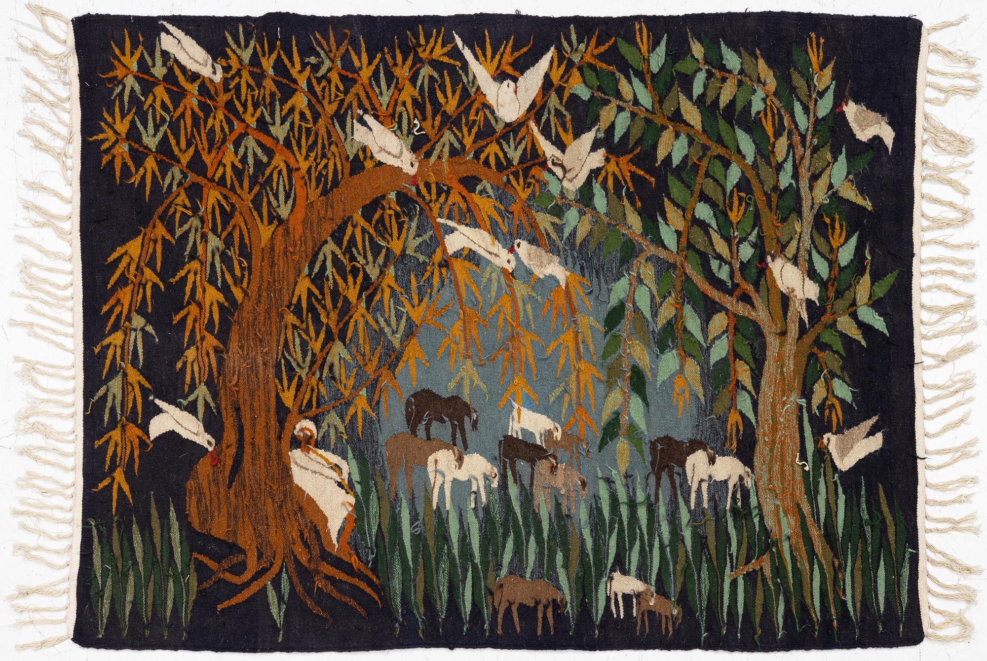 A Harania tapestry, Egypt, c. 152 x 115 cm.