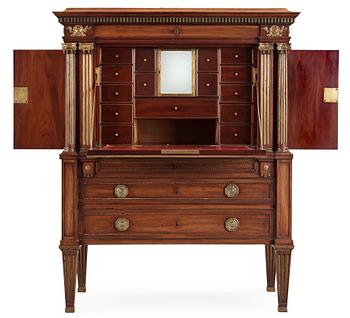 A late Gustavian masterpiece writing cabinet by J. F. Wejssenburg 1795.
