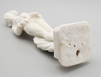 SKULPTUR/BORDSLAMPFOT, sandsten, 1900-talets första hälft.