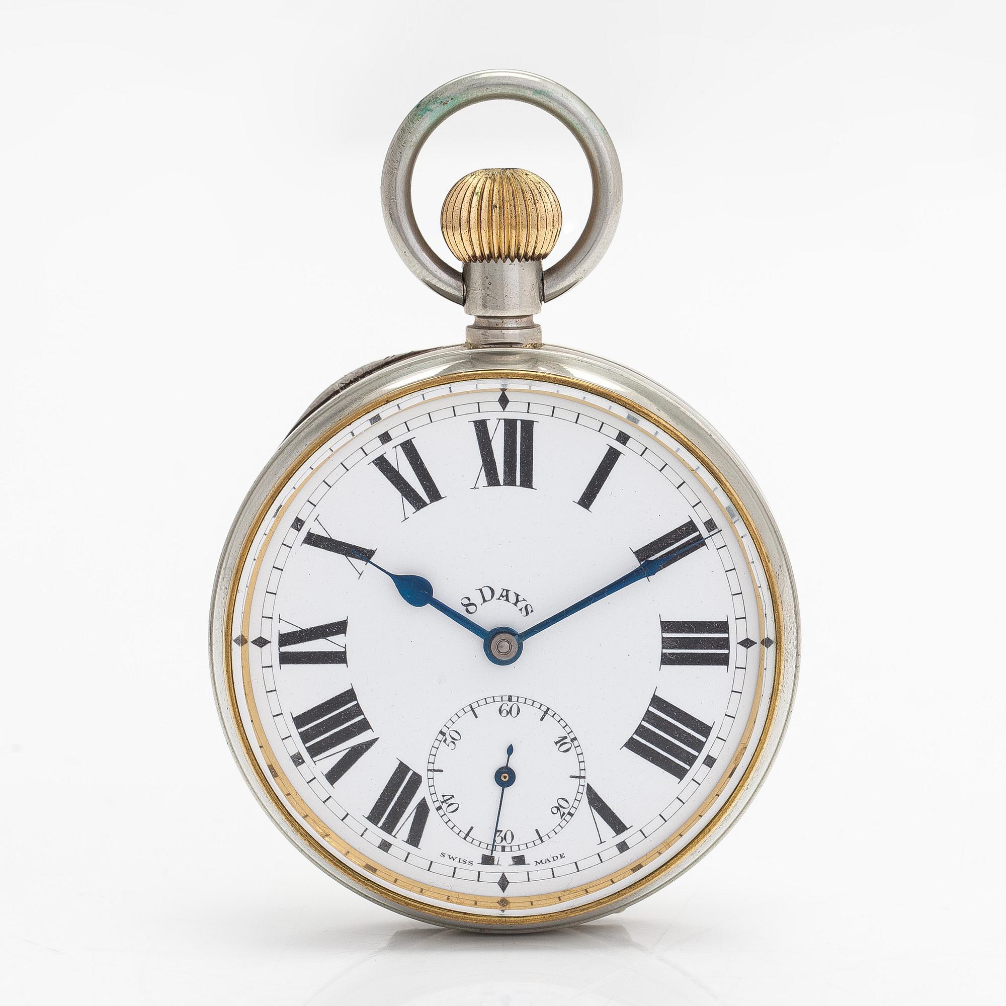 Travel watch/pocket watch, 66 mm.