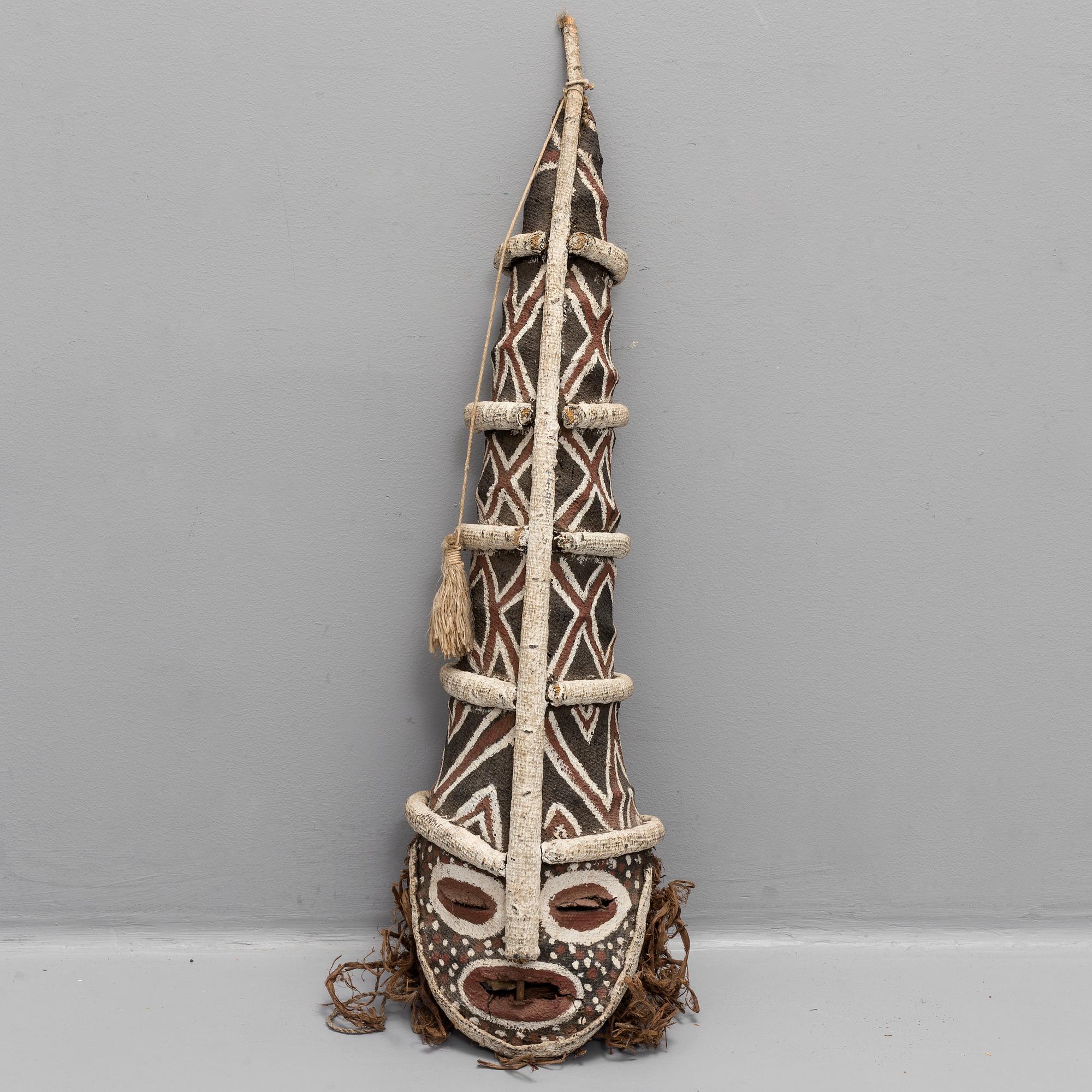 A "Chikunza" fiber mask, probably Zimbabwe or Zambia, second half of the 20th century.