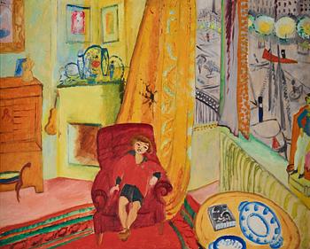 403. Sigrid Hjertén, "Iván i fåtöljen" (Iván in the armchair).