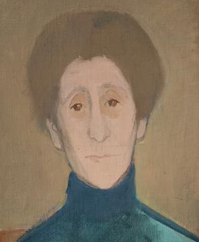 Vera Frisén, olja på uppfodrad duk, signerad.