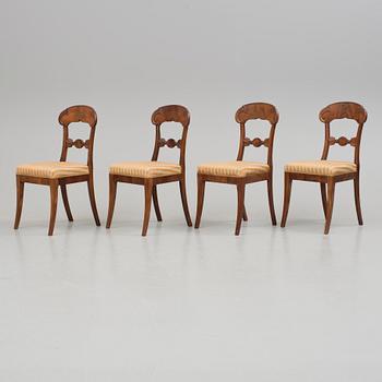 STOLAR, 4 st, senempire, möjligen Baltikum. 1800-talets andra kvartal.