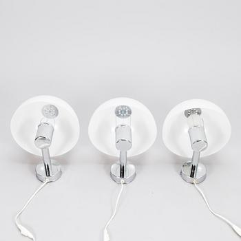 HEIKKI TURUNEN and TIMO SAARNIO, Three "Valio", wall lamps for Orno.