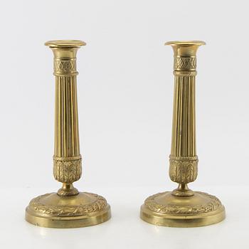 Ljusstakar ett par, Empire-stil sent 1800-tal.