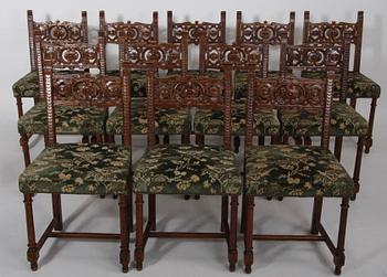 BORD SAMT STOLAR, 12 st. Barockstil.