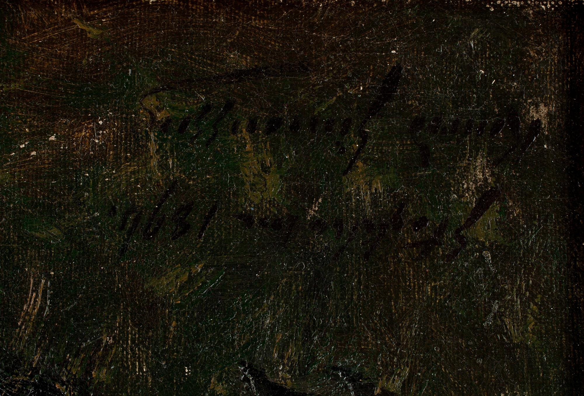 KONRAD SIMONSSON, olja på duk, sign o dat 1894.