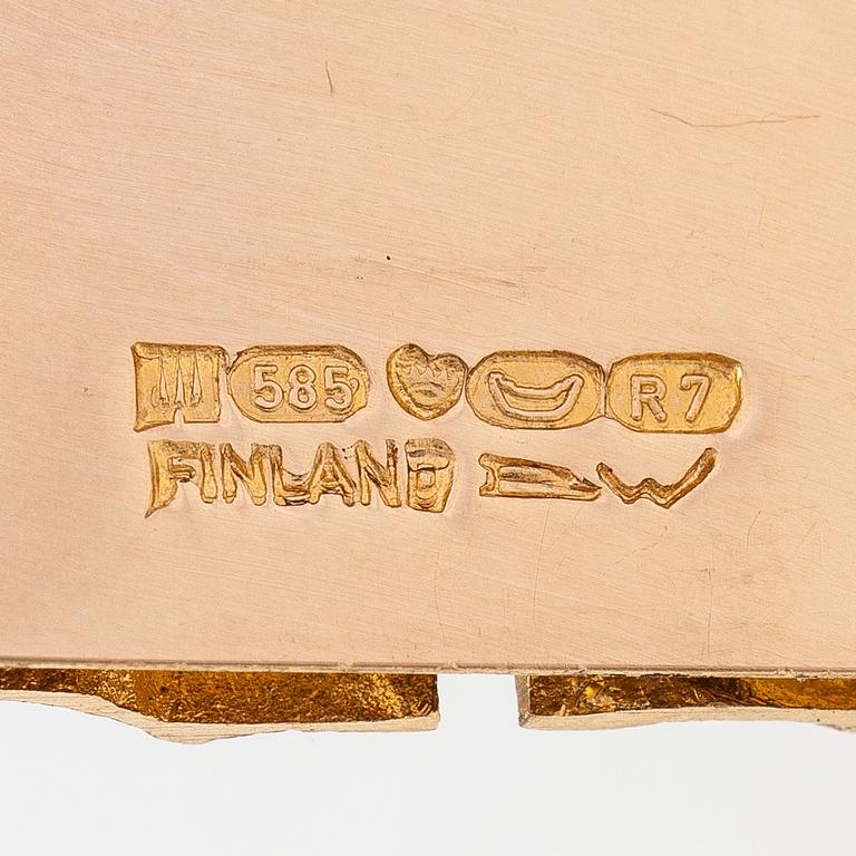 Björn Weckström, A 14K gold bracelet "Golden river". Lapponia 1970.