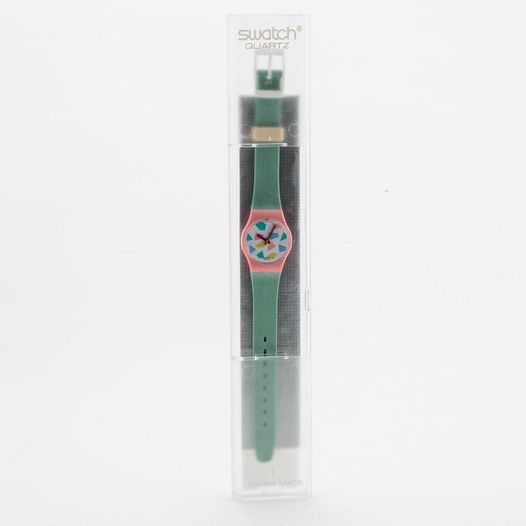 Swatch, Blue Lolly, wristwatch, 25 mm.