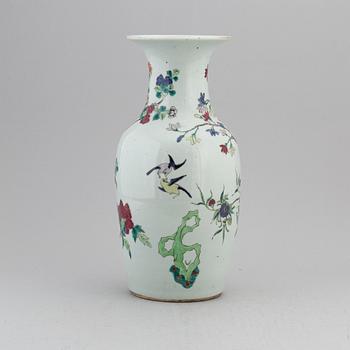 A Chinese famille rose floor vase, 20th century.