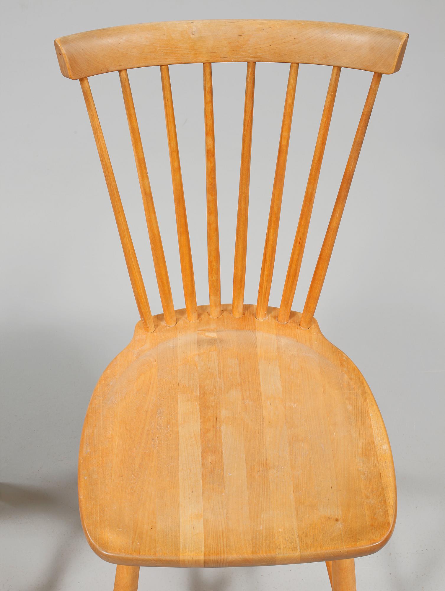 STOLAR, ett par, "Lilla Åland", Carl Malmsten, Stolab, 1990.