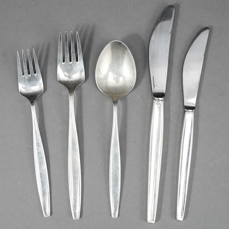 BESTICKSERVIS, silver, 38 delar. "Cypress", Tias Eckhoff, Georg Jensen, Köpenhamn. Vikt ca 1900 gram.