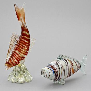 FIGURINER, glas, Murano, Italien, 1900-tal.