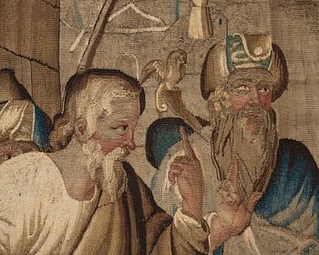 A tapestry, "The Queen of Sheba", tapestry weave, ca 224-229 x 289-291, Flanders, the 17th century.