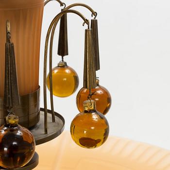 Harald Notini, taklampa, modell "6658", Arvid Böhlmarks Lampfabrik, 1930-tal.