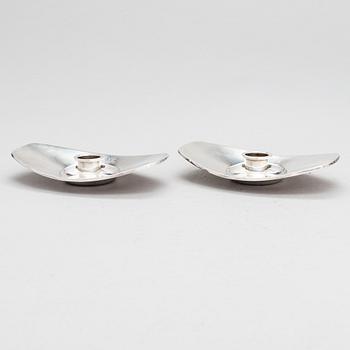 Bertel Gardberg, ljusstakar, ett par, silver, Kultakeskus, Tavastehus 1958.