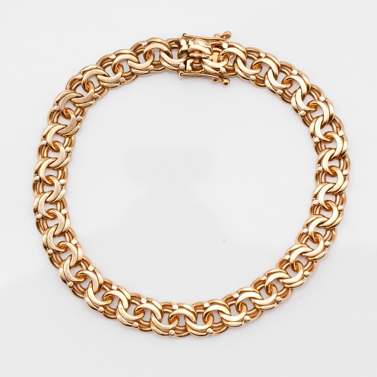 ARMBAND, 18K guld, svenska stämplar, 1965. Vikt ca 22 g.