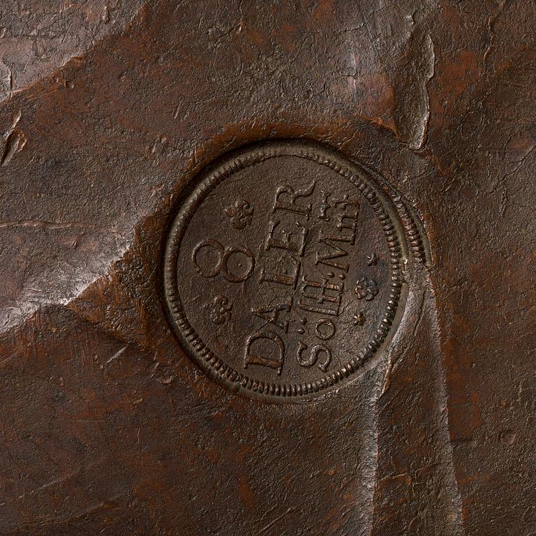 PLATE MONEY, 8 daler SM 1659 (Karl X Gustav), Avesta.