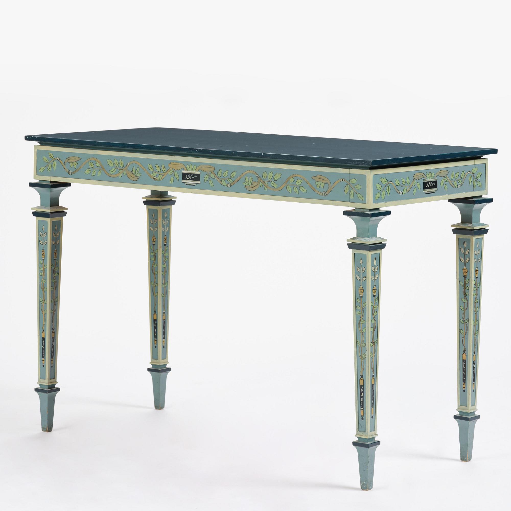 Carl Malmsten, a Swedish Grace console table, cabinetmaker Albin Johansson, Stockholm, for Villa Kvikkjokk, 1927.