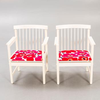 Armchairs, a pair of Sotka Lahti Finland 1960s.