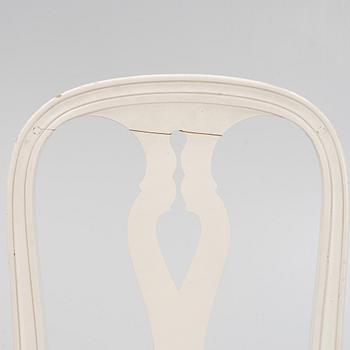 A set of eight 'Hallunda' Gustavian style chairs from Ikea, 1990s.