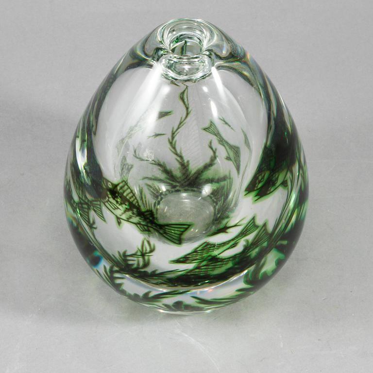 VAS, glas, "Graal", Edvard Hald Orrefors, 1900-talets andra hälft.