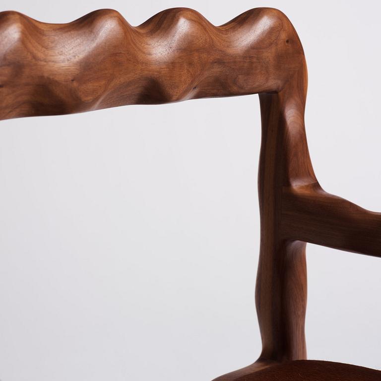 Niklas Runesson, a unique easy chair, executed in his own studio in 2021.