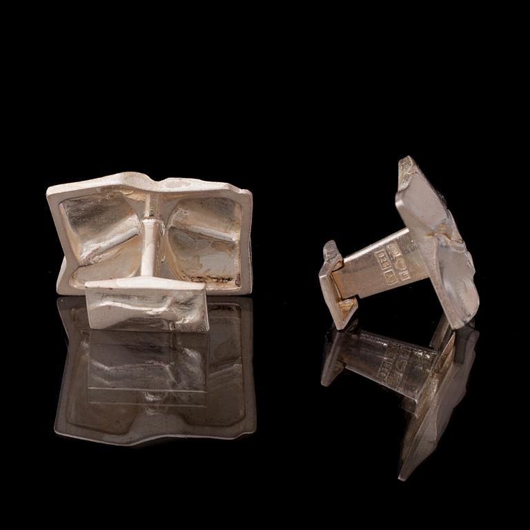 MANSCHETTKNAPPAR, "Andromeda" sterlingsilver, Björn Weckström Lapponia 1978.